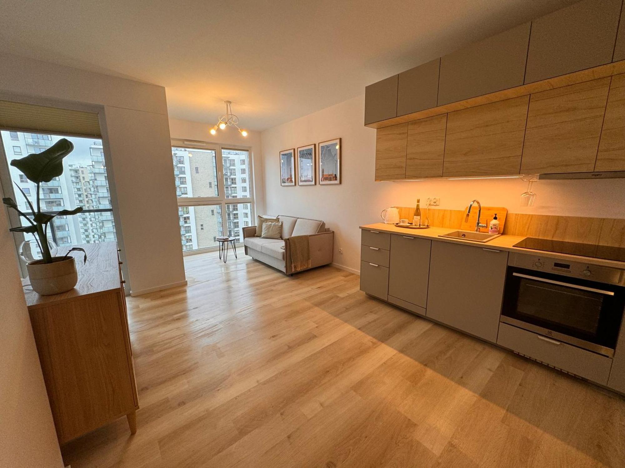 Amber Apartment On 14 Floor Gdansk Exterior foto